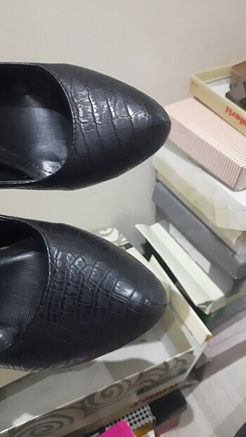 Deri Topuklu ayakkabı - Görsel 8