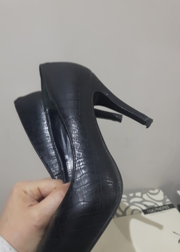 Deri Topuklu ayakkabı  - Görsel 3