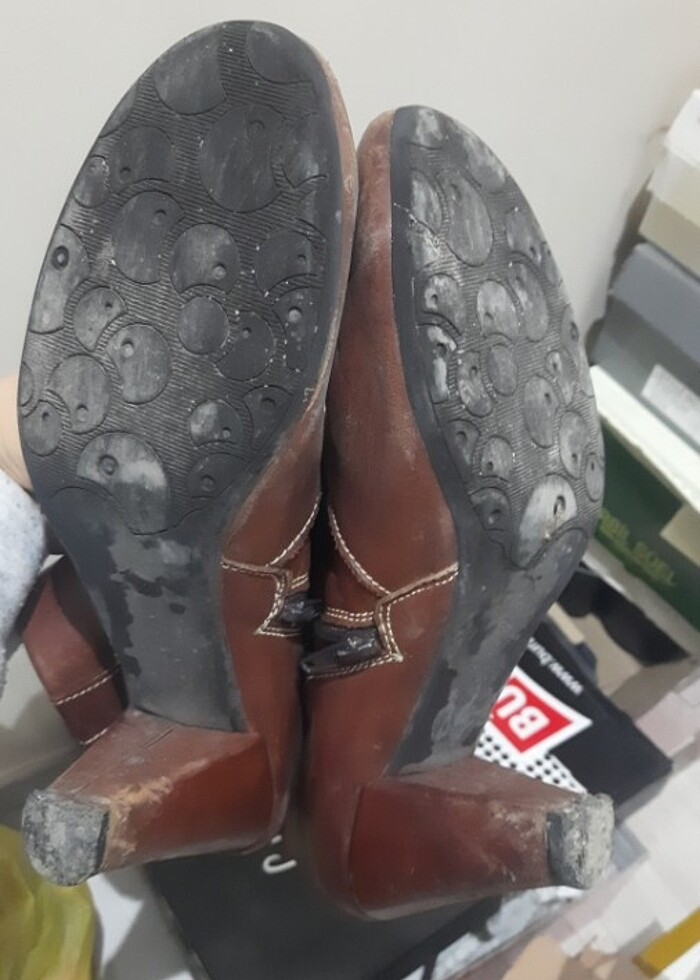 Deri topuklu bot - Görsel 3