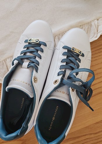 40 Beden beyaz Renk Tommy Hilfiger Beyaz Kadın Spor Ayakkabı