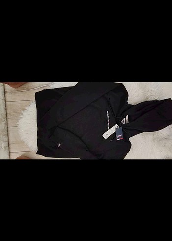 Tommyhilfiger Siyah Kapüşonlu Sweatshirt - Görsel 4