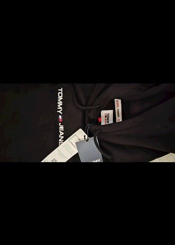 Tommyhilfiger Siyah Kapüşonlu Sweatshirt - Görsel 2