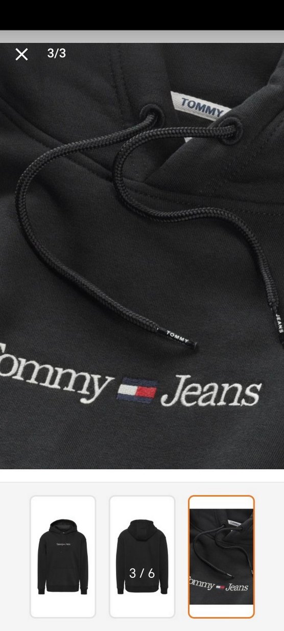 Tommyhilfiger Siyah Kapüşonlu Sweatshirt - Görsel 5