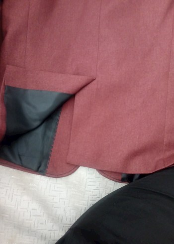 Bordo Düğmeli Erkek Çocuk ceket - Görsel 7