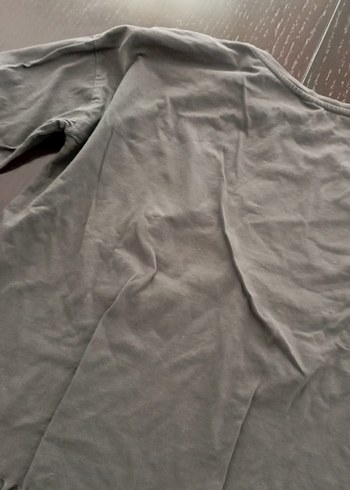 Gri Baskılı Püsküllü Kız Tişörtü - Görsel 10