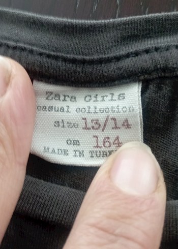 Gri Baskılı Püsküllü Kız Tişörtü - Görsel 2