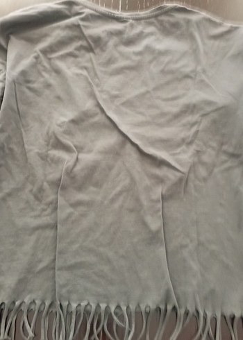 Gri Baskılı Püsküllü Kız Tişörtü - Görsel 7