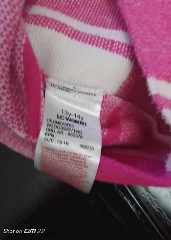 Pembe Ekose Düğmeli kız çocuk 13-14yas Gömlek - Görsel 8