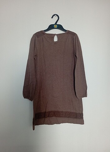 11-12 Yaş Beden camel Renk Zara knitwear 11-12yas triko tarzı elbise 