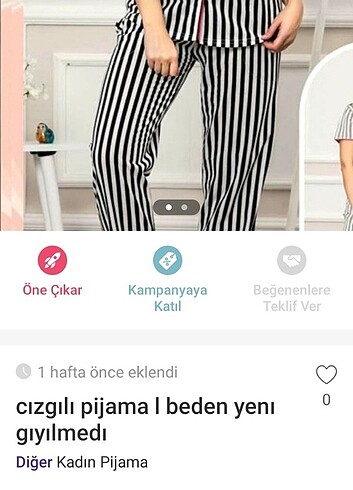 40 beden cızgılı pijama takımı penyedır