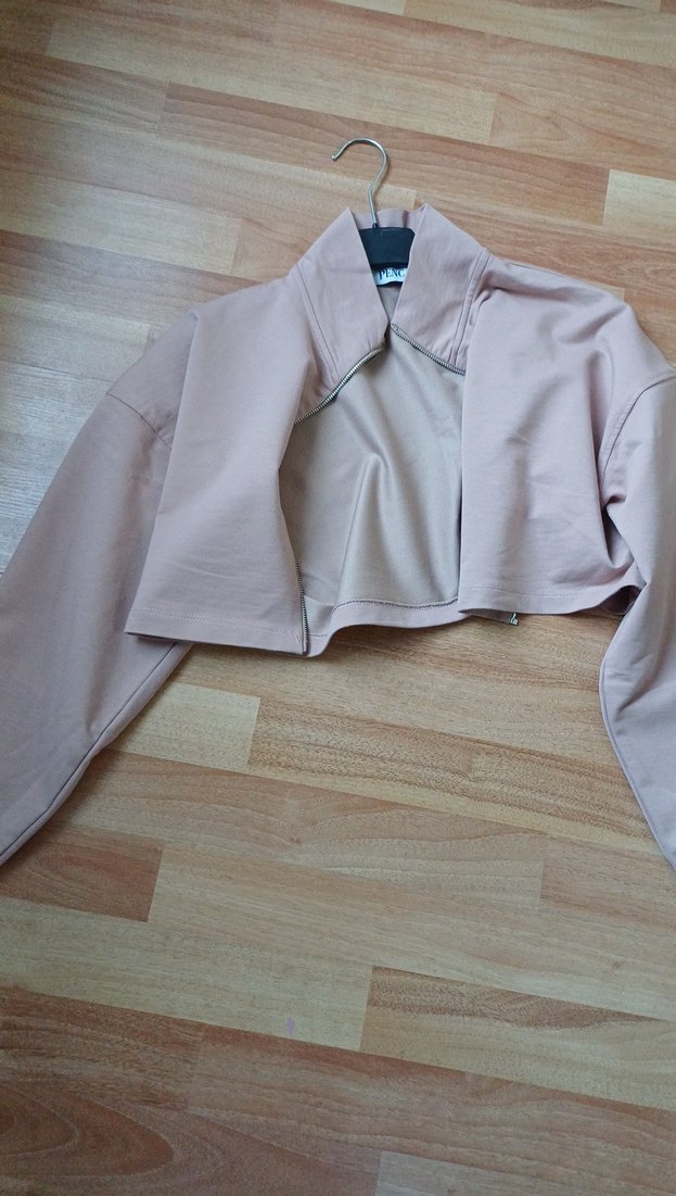 camel  Kısa Drapeli Kadın Ceket - Görsel 5