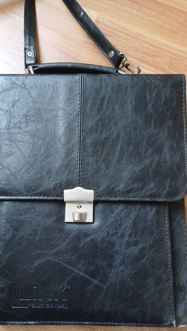 Klasik Siyah Erkek Evrak Çantası - Görsel 2