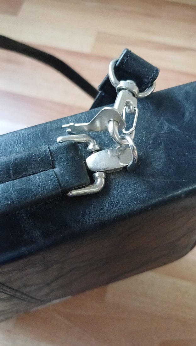 Klasik Siyah Erkek Evrak Çantası - Görsel 4