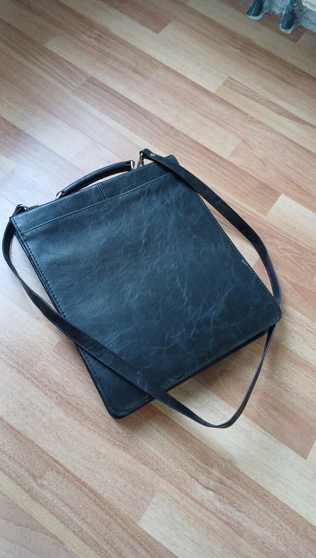 Klasik Siyah Erkek Evrak Çantası - Görsel 5