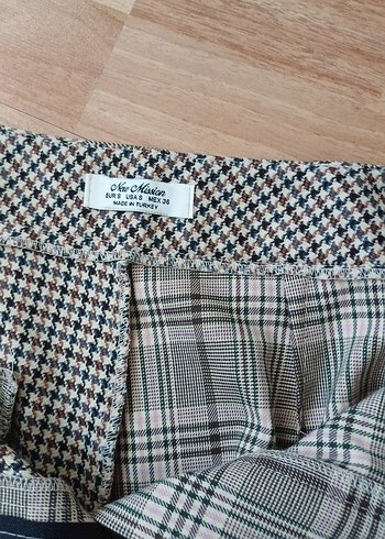 Camel Renkli Kadın Piliseli Kumaş Pantolon - Görsel 5