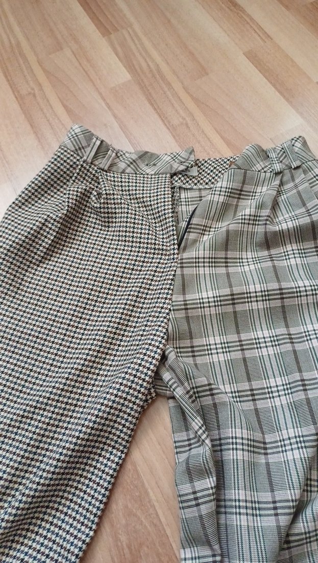 Camel Renkli Kadın Piliseli Kumaş Pantolon - Görsel 2