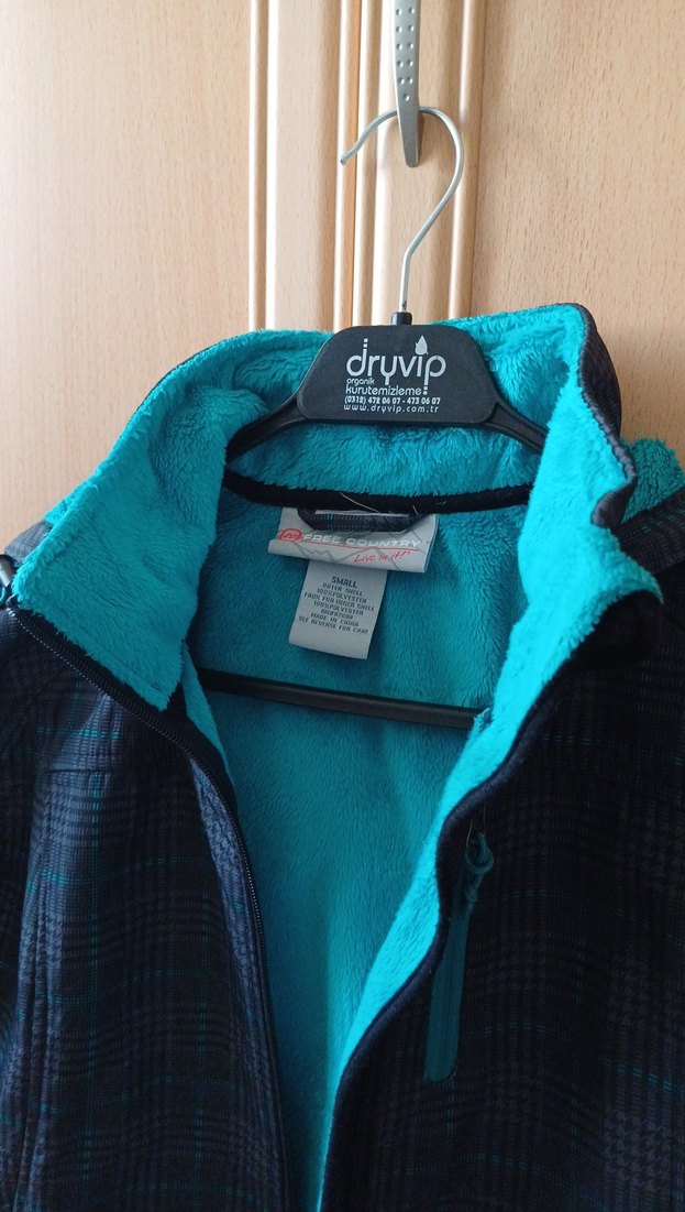 Fermuarlı Gri Yeşil Kadın Kısa Mont - Görsel 4