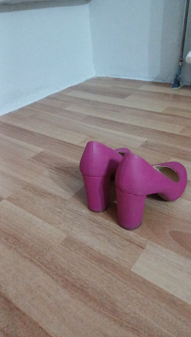 Fuşya Kadın Topuklu Ayakkabı - Görsel 3