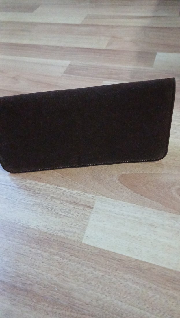 Kahverengi Süet Kadın Portföy Çanta - Görsel 3