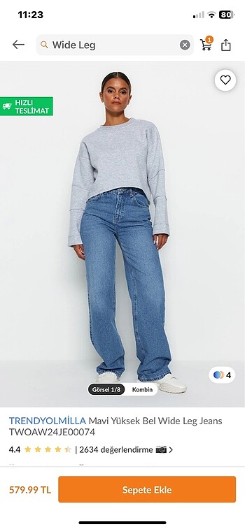 wide leg jean