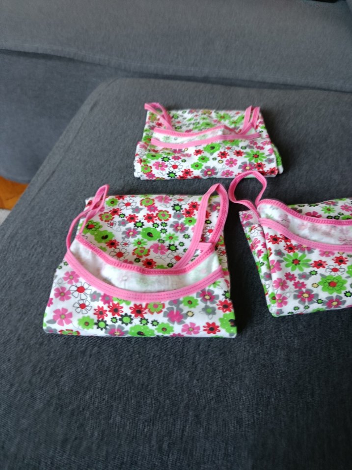 Çiçek Desenli Renkli Kız Çocuk Atlet 4adet fiyatı - Görsel 2