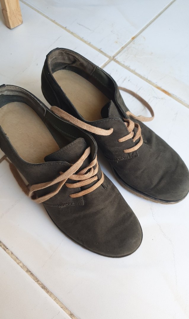 Haki Yeşili Süet Dolgu Topuklu Kadın Ayakkabı - Görsel 4