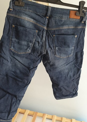 Diğer Mavi Düğmeli Kadın Midi Jean