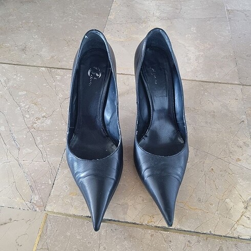 38 Beden siyah Renk İnce Topuklu Sivri Uçlu Stiletto / Topuklu Ayakkabı