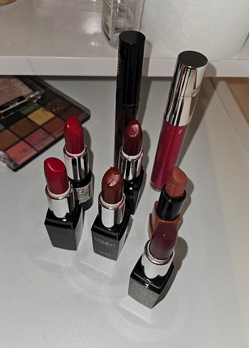 Koyu Kırmızı Ruj Seti TOPLU FİYAT - Görsel 2