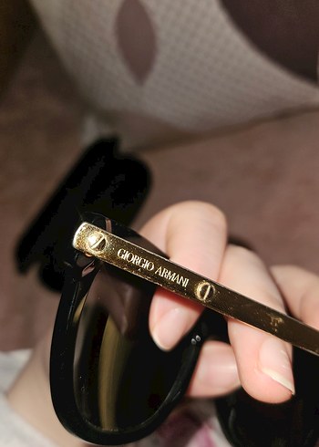 Siyah Minimalist Kadın Güneş Gözlüğü - Görsel 4