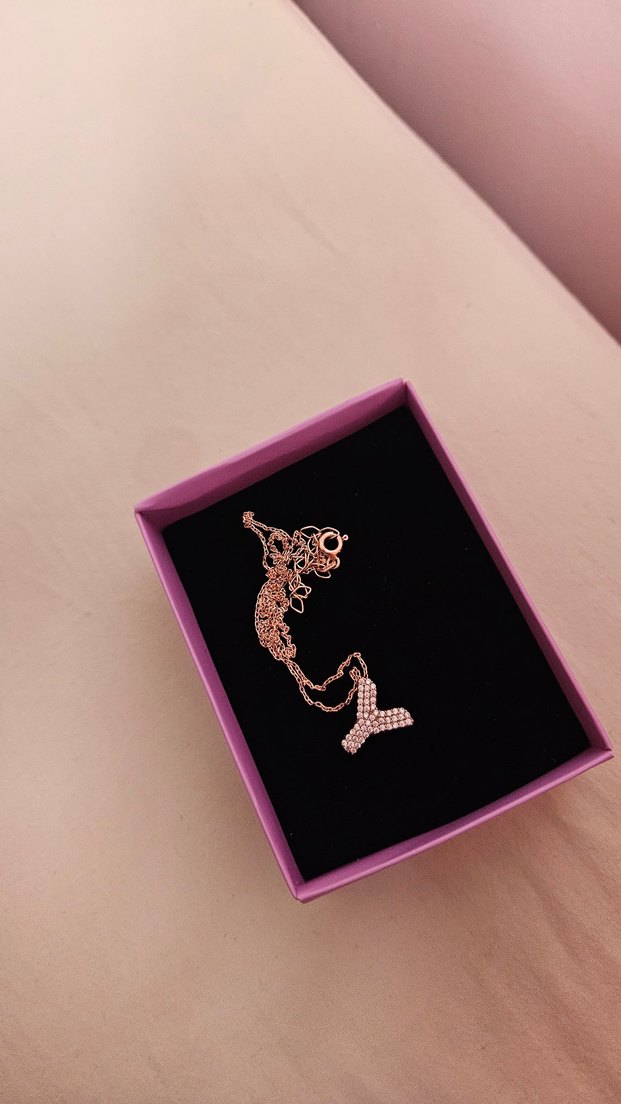 Mini Zincir Detaylı Pembe Bohem Kadın Kolye - Görsel 2