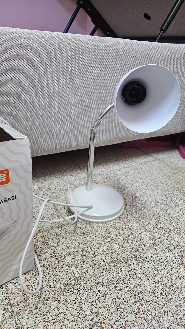 Nisaluce Modern Beyaz Masa Lambası - Görsel 2