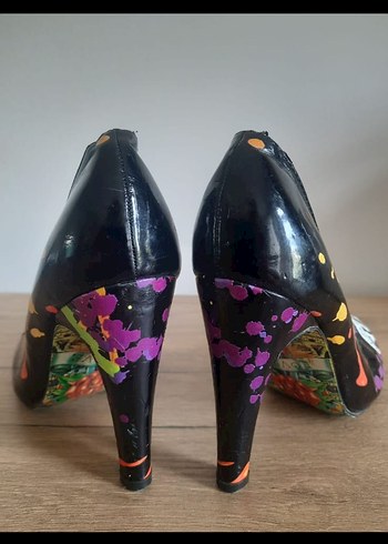 ed hardy Gotik Yüksek Topuklu Stiletto - Görsel 2