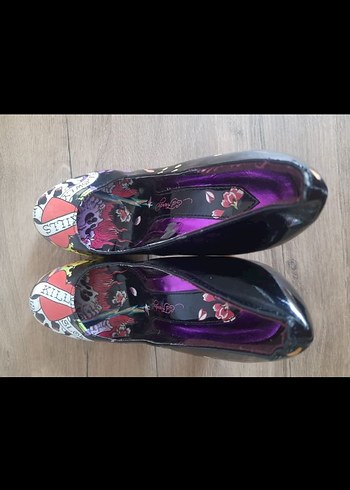 ed hardy Gotik Yüksek Topuklu Stiletto - Görsel 4