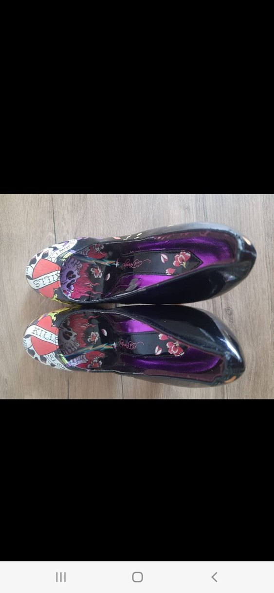 ed hardy Gotik Yüksek Topuklu Stiletto - Görsel 4