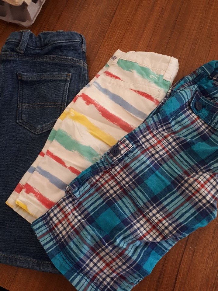 Erkek Çocuk Çok Renkli Bol Kesim Şortlar - Görsel 2