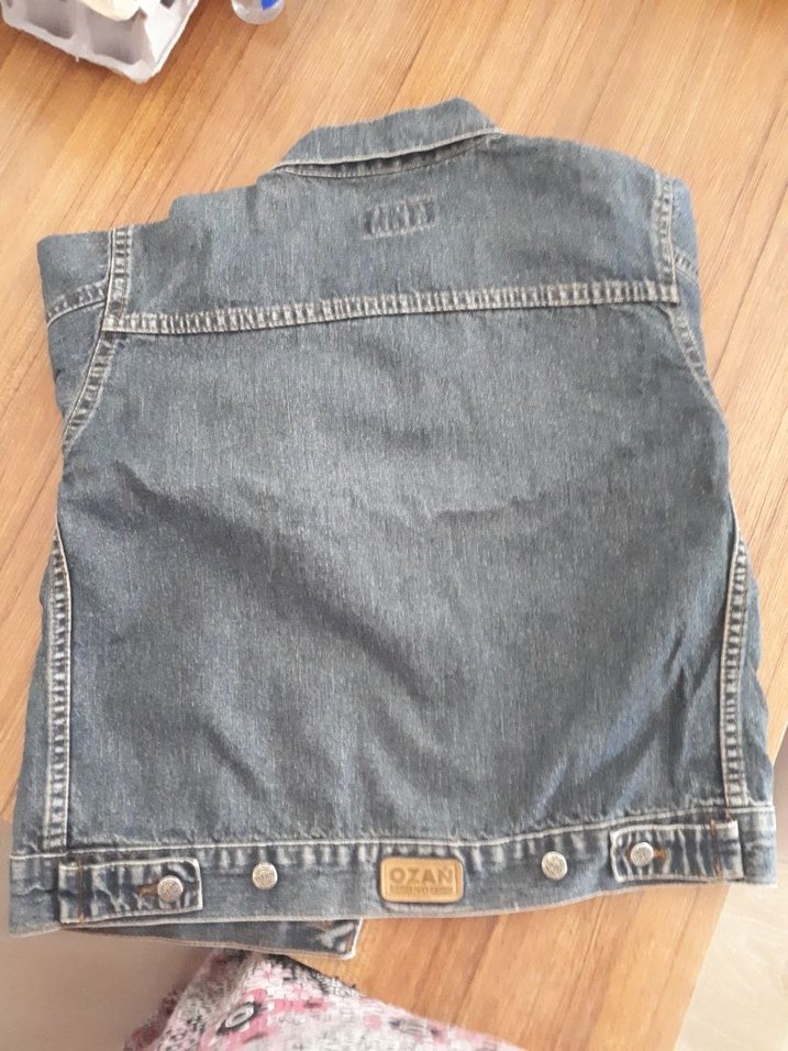 Denim Ceket, Düğmeli, Salaş Kesim - Görsel 5