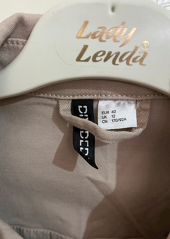 H&M Bej Kadın Düğmeli Ceket