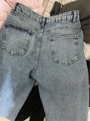 36 Beden mavi Renk Mavi renk Yüksek Bel Straight Jeans