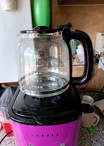 Pembe Renkli Kahve Makinesi - Görsel 5