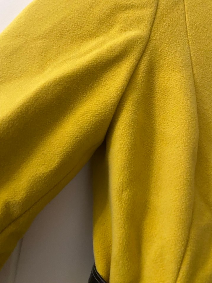 Sarı Kemerli Kadın Kaban - Görsel 4