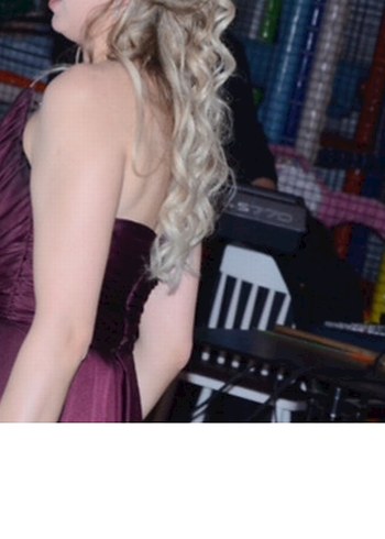 Bordo Drapeli V Yakalı Midi Abiye Elbise - Görsel 3