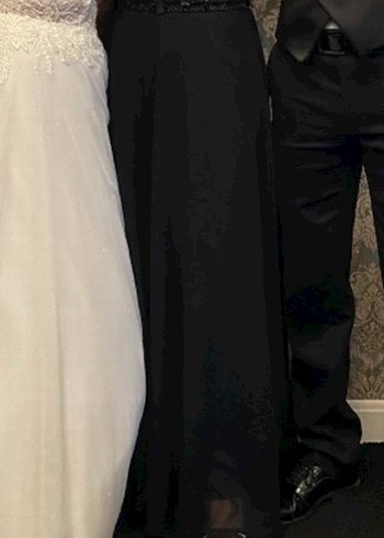 Uzun Siyah Gotik Drapeli Kadın Elbisesi - Görsel 3