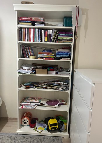 Ikea Beyaz Cok Katli Kitaplik Duzenleyici