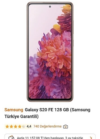 Samsung Galaxy s20 fe 128 gb telefon