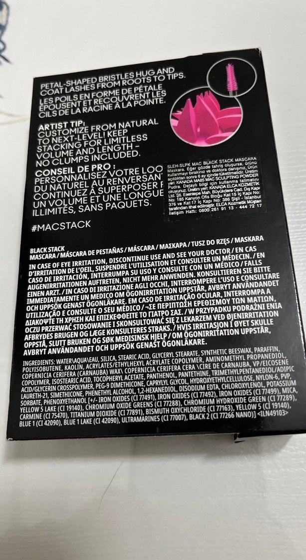 MAC Stack Siyah Maskara - Hacim ve Uzunluk - Görsel 2