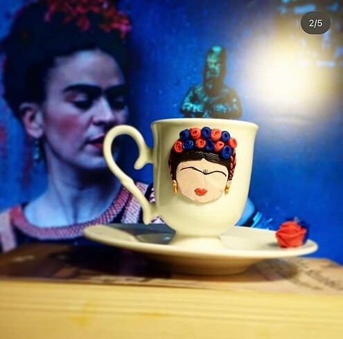  Beden Frida Kahlo temalı fincan