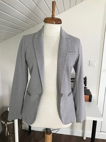 H&M gri ceket - Görsel 5