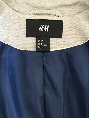 H&M gri ceket - Görsel 6