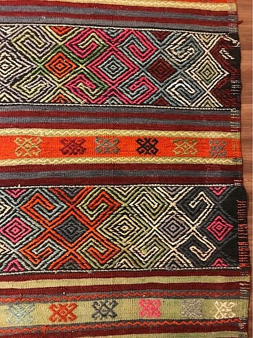 Antika Balıkesir El dokuması Yün halı - Görsel 3